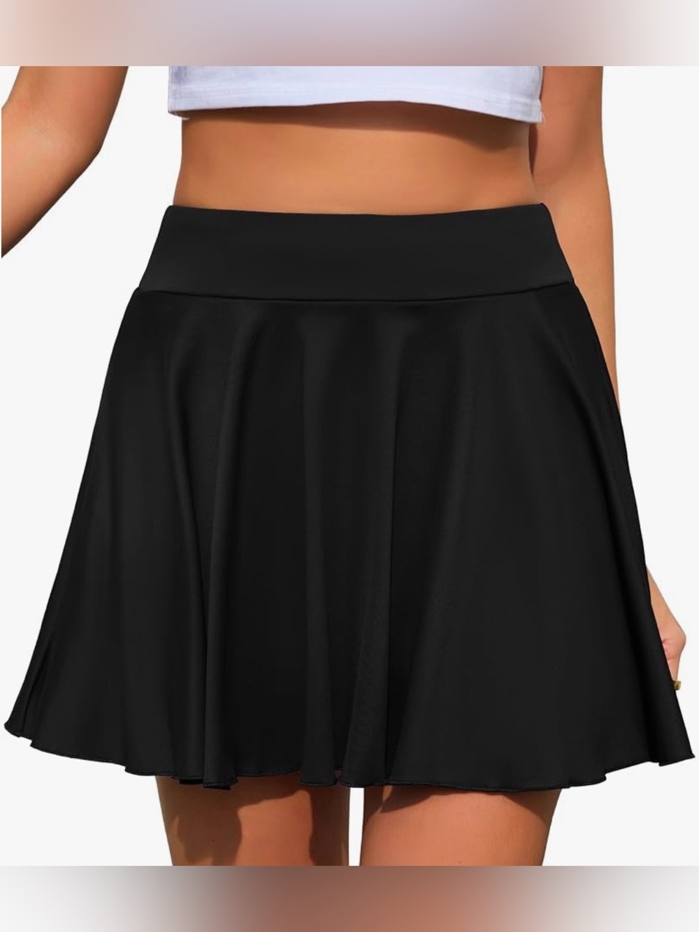 Black Flared Women’s Skort